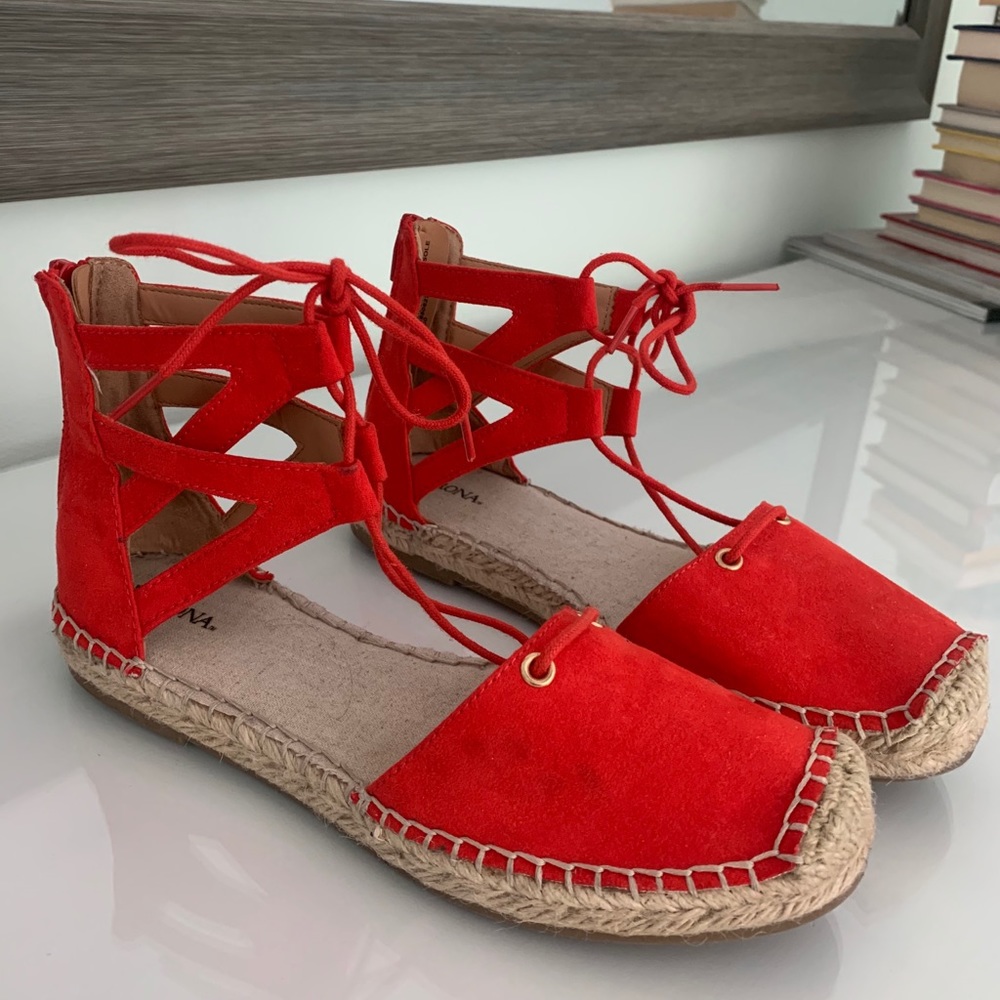 Red Espadrille Shoes